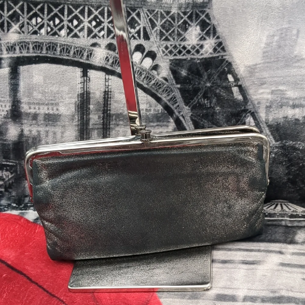 Hobo Black And Silver Clutch